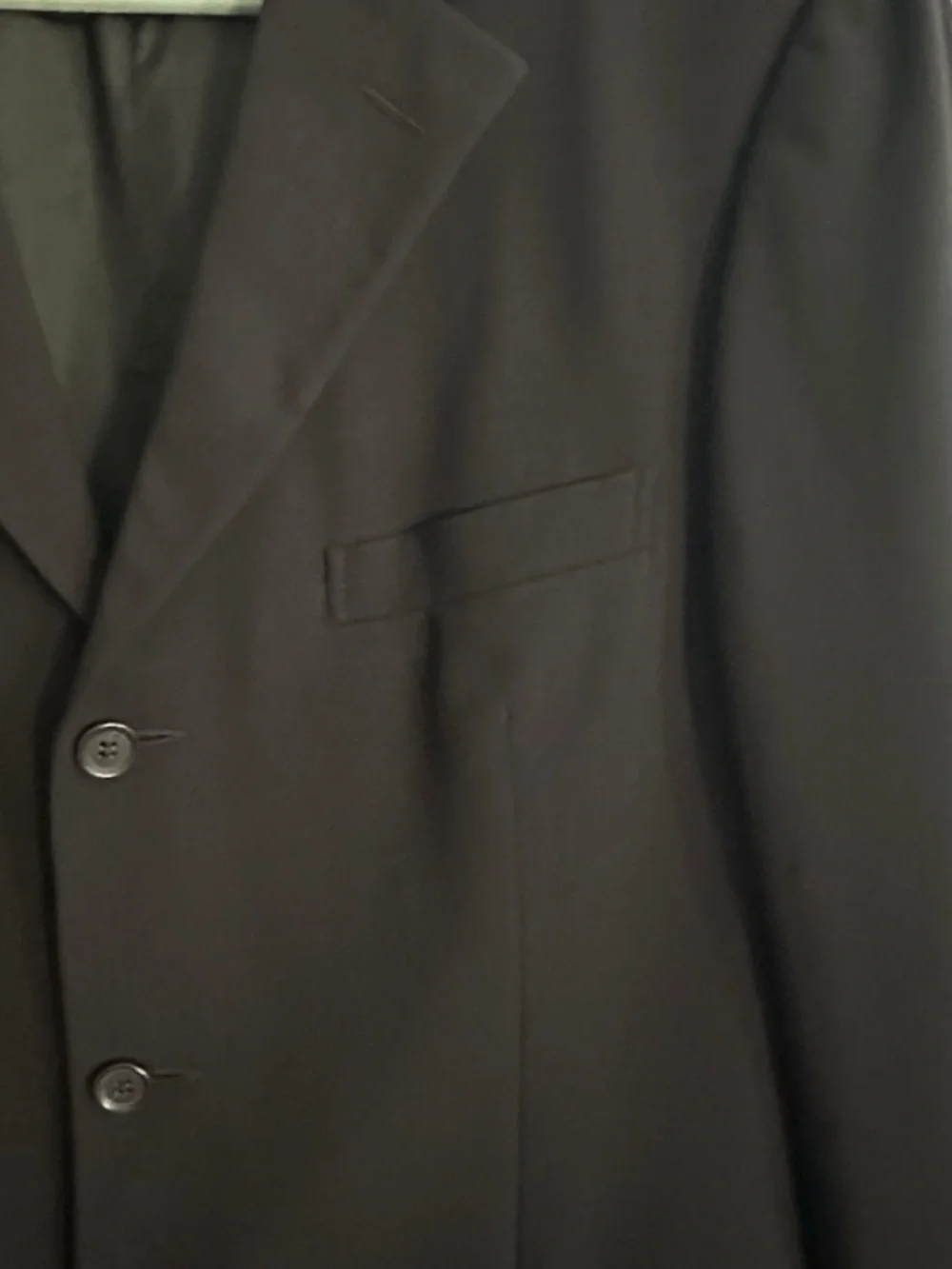 ERMENEGILDO ZEGNA WOOL CLASSIC BLACK BLAZER SIZE 44